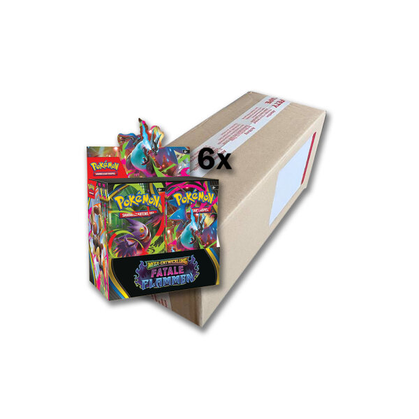 Pokemon Fatale Flammen 6 Display Case DE