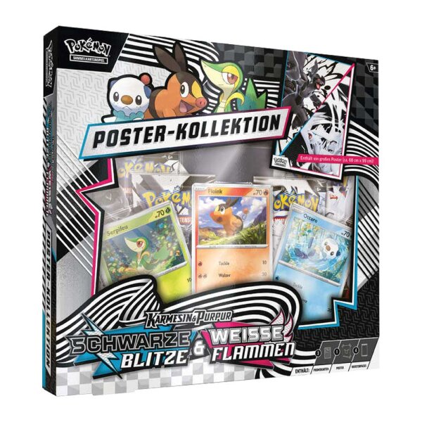 Pokemon Schwarze Blitze & Weiße Flammen Poster Kollektion DE