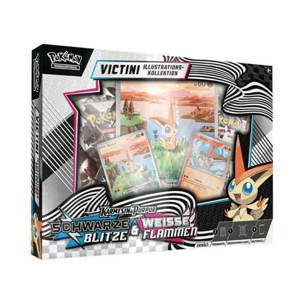 Pokemon Schwarze Blitze & Weiße Flammen Victini Illustrations Kollektion DE